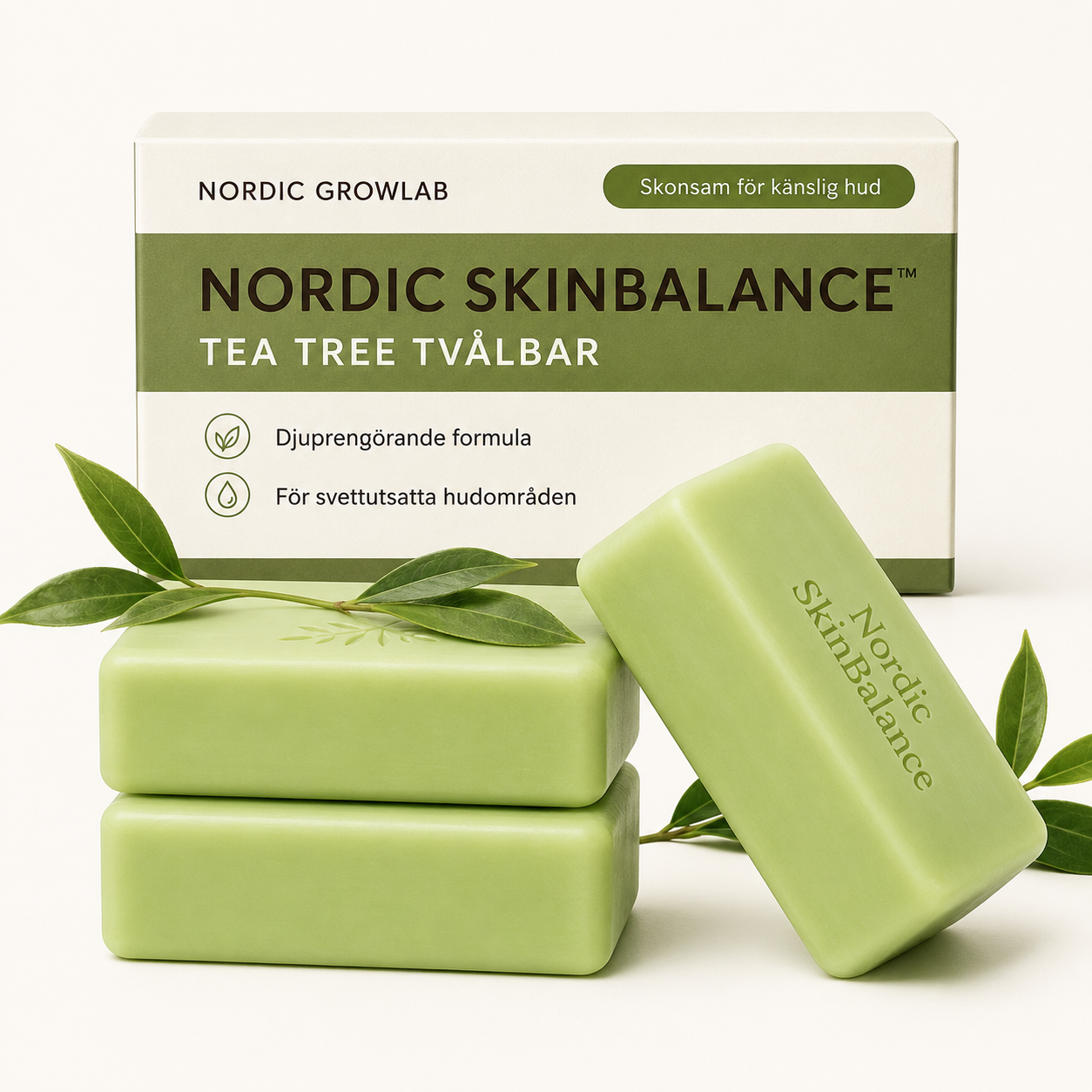 Nordic SkinBalance™ - Djuprengörande kroppsbar för svettutsatta hudområden